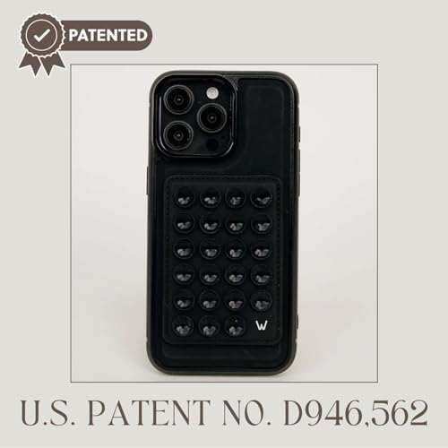 Walli Cases Silicone Suction Cup Mount for iPhone, Fits Walli Magnetic Case - color: Black