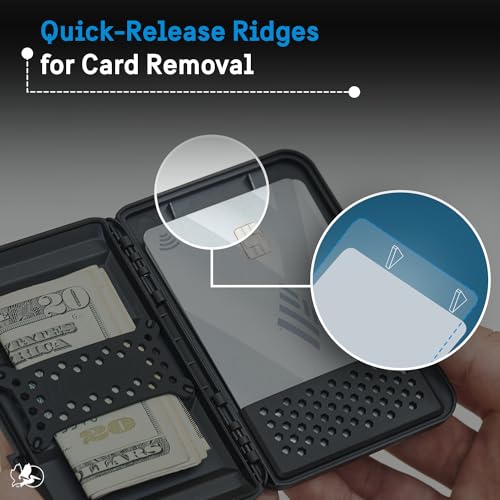 Pelican MagSafe Wallet for iPhone - Slim Magnetic Phone Wallet - Black | Heavy Duty MIL-STD Snap-On Magnetic Card Holder - Detachable Hard MagSafe Wallet for iPhone 17 Pro Max/16/15/14/13/Pixel 10 - color: Black, style: Protector