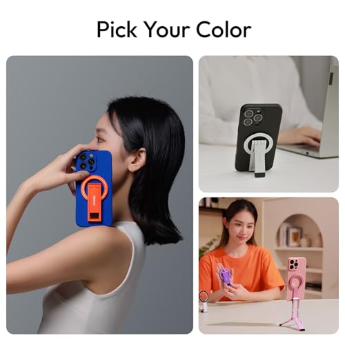 ULANZI MA60 Magnetic Phone Tripod Stand for iPhone, Aluminium Mini Tripod - color: BLACK
