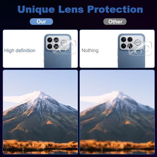 for Xiaomi POCO F8 Ultra 5G Screen Protector with Camera Lens Protector, 9H Hardness Anti-Scratch Tempered Glass flim, Case Friendly, Anti-Fingerprint,Anti-Scratch (2+2 PACK) - color: POCO F8 Ultra