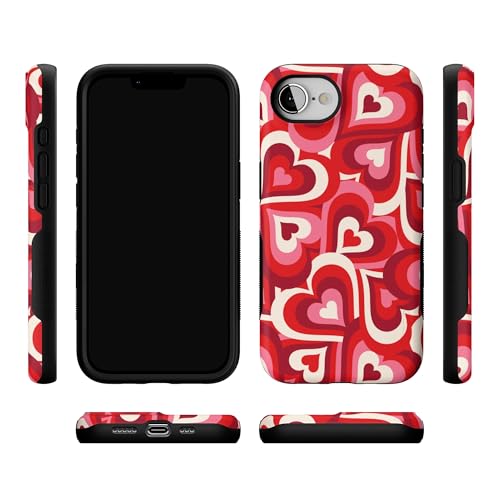 Casely iPhone 16e Case | Love Song Remix | Ombre Hearts | Bold Protective Design | Compatible with MagSafe - color: Love Song Remix | Ombre Hearts