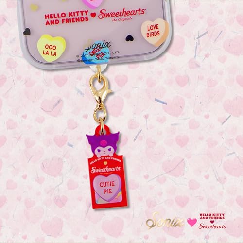 Sonix x Sanrio Dust Plugs - USB C + Lightning Compatible - Charging Port Charms (3 Pack) | Hello Kitty and Friends x Sweethearts - Hello Kitty, My Melody, Kuromi - color: Sanrio x Sweethearts - Hello Kitty, My Melody, Kuromi