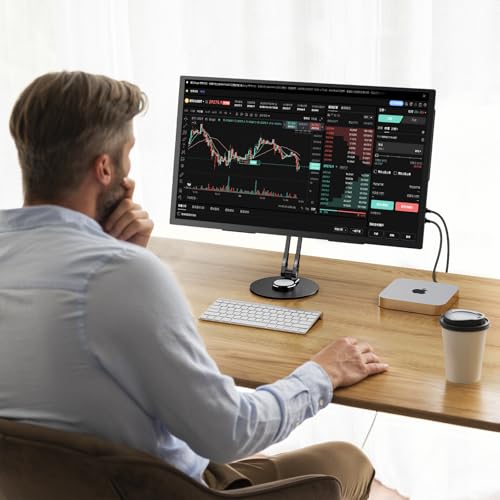 UPERFECT 75mm VESA Mount Stand, Foldable Portable Monitor Stand - size: 17.3 inch