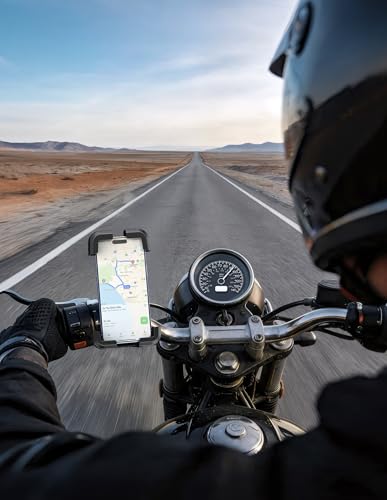 TECKNET Motorcycle Phone Mount, Bike Phone Holder for 4.7–6.8" Phones