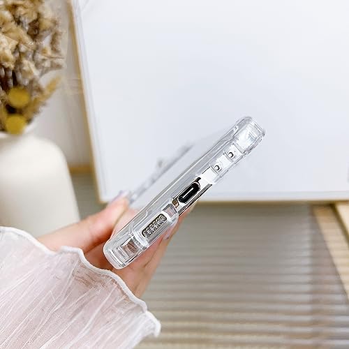 Compatible with Samsung Galaxy Z Flip 8 Case Clear Flower Women | Dried Pressed Floral Soft TPU Shockproof Protective Phone Cover Girls - color: TPU/Flower white, size: Samsung Galaxy Z Flip 8