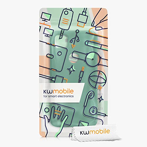 kwmobile Case Compatible with Google Pixel 4a Case - Slim Protective TPU Silicone Phone Cover - Pixie Green - color: Pixie Green