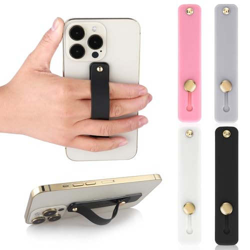WLLHYF Phone Loop Finger Holder Phone Grip Phones Fingers Strap Stand, 4