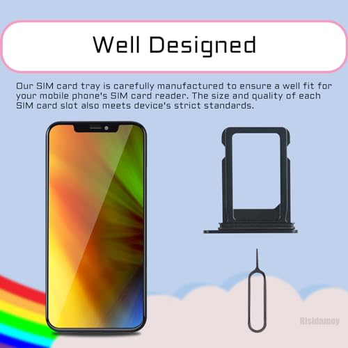 for iPhone 13 Black Single SIM Card Tray Slot Replacement