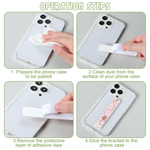 Weewooday 6 Pieces Phone Finger Strap Grip,Soft Color,Funny Smile - color: Soft Color, style: Funny Smile