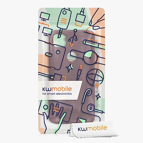 kwmobile Case Compatible with Google Pixel 4a Case - Slim Protective TPU Silicone Phone Cover - Bordeaux Violet - color: bordeaux violet