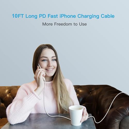 Mitesbony iPhone Charger 3Pack 10FT Lightning Cable iPhone Charger Cord Compatible iPhone 14 13 12 11 Pro Max XR XS X 8 7 6 Plus SE iPad and More - size: 10FT