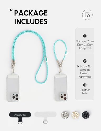 Pocket3 Lanyard,Phone Tether Tab 2,Crossbody & Wrist Strap,Lanyard for DJI Osmo Pocket 3, Phone Strap - color: Verdant-s