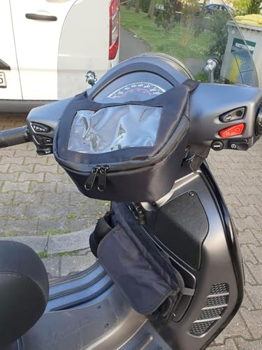 Motorcycle Saddle Bag Handlebar Bag Luggage Storage Bag Compatible With Vespa Sprint Primavera GTS LX LXV 50 125 250 300 Mobile Phone GPS Touch Screen Waterproof Bag