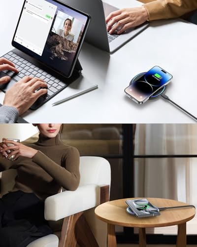 NANAMI 10W Max Wireless Charger Pad for iPhone, Samsung and Other Devices - color: Black