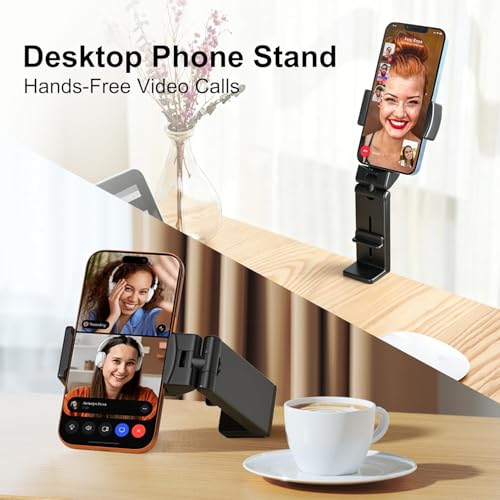 Multi-Function Cell Phone Stand, Foldable and Portable,Built-in Phone Stand - color: Black, size: Foldable Stand
