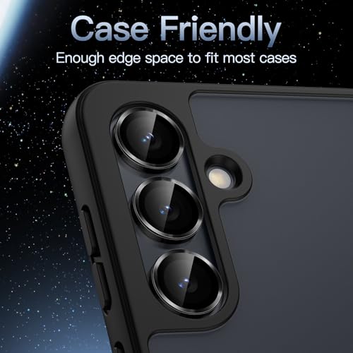 JETech Camera Lens Protector for Samsung Galaxy S25, Black, 1 Set - color: Black