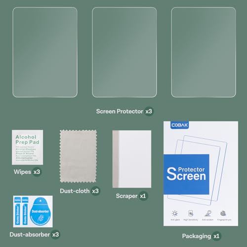 CoBak 3 PackScreen Protector for 6" Kindle 2024 and 2022 (11 Generation) - color: Matte-3 Pack
