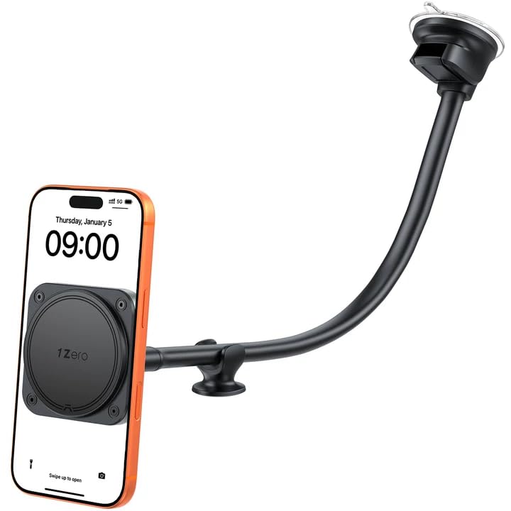 1Zero for Magsafe Car Phone Mount 14-Inch Gooseneck Long Arm Extension - color: 2026 Upgraded for Magsafe
