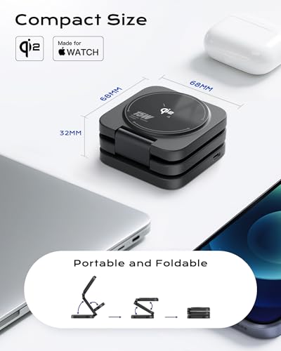 Qi2 MFi 3 in 1 Charging Station for Apple - color: Hypervolt Black