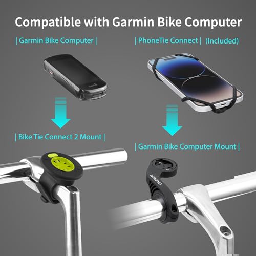 Bone Bike Tie Connect Kit 2 - Magnetic, Quick Release Bike Phone Stem Mount