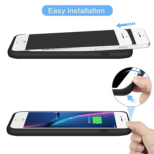 Battery Case for iPhone 6s Plus/6 Plus/7 Plus/8 Plus,8500mAh Portable Charging Case External Battery Pack for iPhone 6s Plus/6 Plus/7 Plus/8 Plus Rechargeable Charger Case (5.5 inch) Black