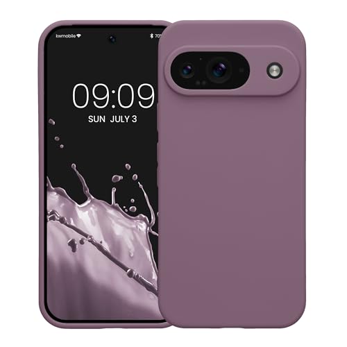 kwmobile Case Compatible with Google Pixel 9 Case - Protective Slim TPU Phone Cover - Soft Matte Finish - Pale Iris - color: Pale Iris, size: Pixel 9