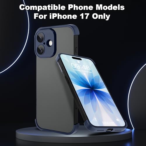 Phone Case Crafted for iPhone 17.Dark Blue - color: Dark-blue, size: iPhone 17