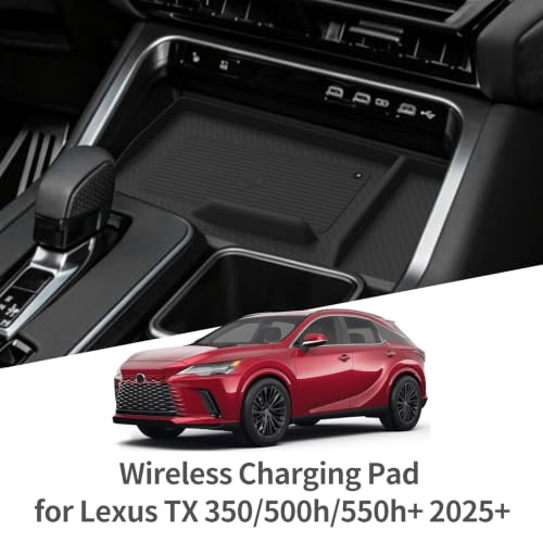Wireless Charging Mat for 2024 2025 2026 Lexus TX 350/500h/550h+ - size: for 2024 2025 2026 Lexus TX 350/500h/550h+