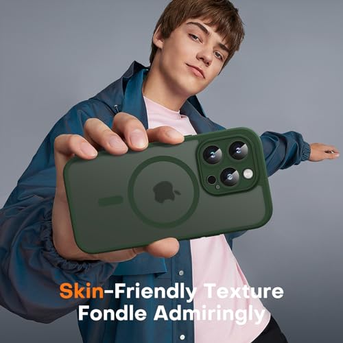 TOCOL for iPhone 13 Pro Case, Compatible with MagSafe, Alpine Green - color: Alpine Green, size: Iphone 13 Pro
