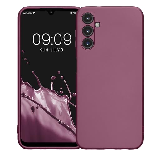 kwmobile Case Compatible with Samsung Galaxy A14 5G Case -Soft TPU Back Phone Cover - with Metallic Look - Metallic Lavender - color: Metallic Lavender, size: Galaxy A14 5G