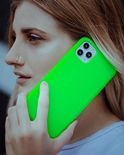 FELONY CASE - iPhone 14 Pro Case - Neon Green Silicone Phone Cover | Liquid Silicone with Anti-Scratch Microfiber Lining, 360° Shockproof Protective Case for Apple iPhone 14 Pro - color: Neon Green, size: iPhone 14 Pro