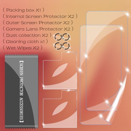 BIGFACE [6 in 1 for Samsung galaxy Z Flip 7/galaxy Flip 8 Screen Protector - size: Galaxy Z Flip 7/Flip 8(6.9")