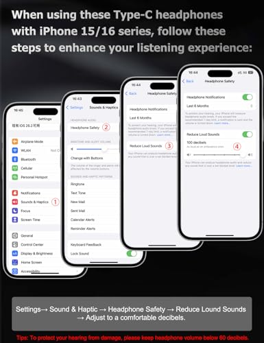 1Pack Wired Earphones with USB-C Connector for iPhone Headphones - size: 1Pack-USB-C