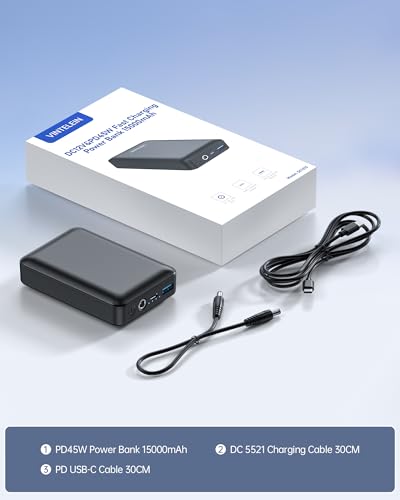 Ultra-Compact Rechargeable DC 12V Battery Pack 15000mAh(57.75Wh)