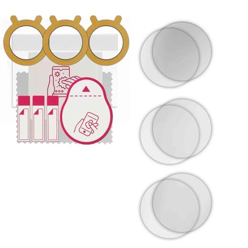 apgo 6x Hydrogel Ultra-Clear Screen Protector for Ø 50, Hydrogel Film, Flexible, Soft TPU with positioning layer easy installation