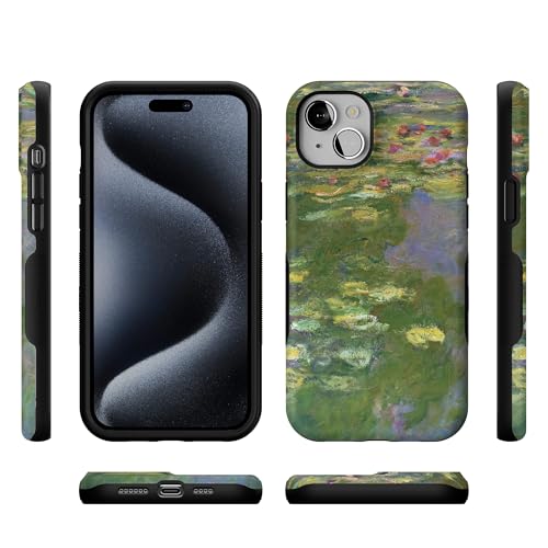 Casely iPhone 15 Plus Case | Monet's Water Lilies | The Met Museum | Bold Protective Design | Compatible with MagSafe - color: Monet's Water Lilies | The Met Museum