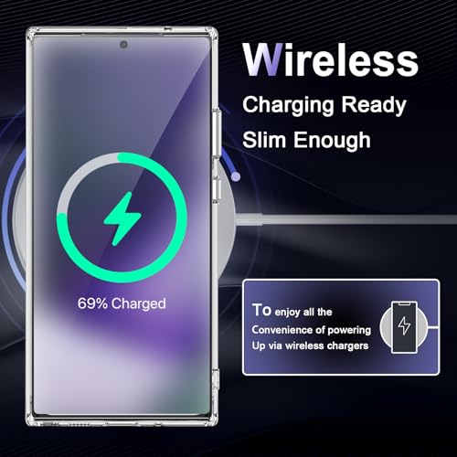 Case for Samsung Galaxy Note 20 Ultra, Military Grade Drop Protection Phone Case, Yellowing Resistant, Anti-Scratch Hard PC Back, Shockproof Hard Ultra-Thin Protective Cover, Clear - size: Samsung Galaxy Note 20 Ultra