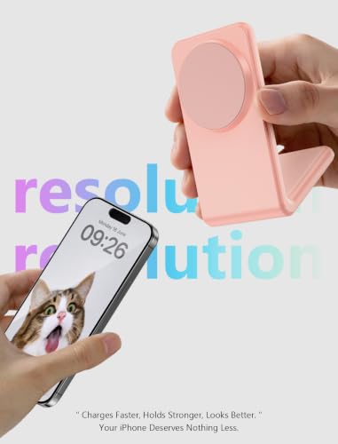 for Magsafe Charger - Magnetic Wireless Charger for iPhone 12-17, Pink - color: Pink