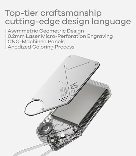 Aulumu M10 Magnetic Power Bank | 10,000mAh iWatch Portable Charger for MagSafe | Built-in Retractable Cables | Flight-Approved for Travel, iPhone 17/16 Series, MacBook, Samsung, Apple Watch, and More