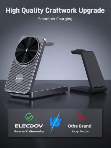 3 in 1 Wireless Charging Station for Samsung, Foldable Wireless Charger
