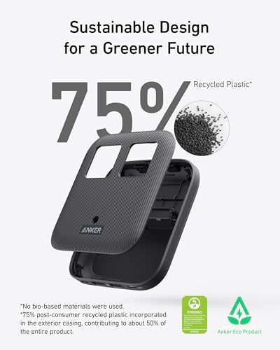 Anker Travel Power Strip, Anker Nano 67W Max 6-in-1 USB C Charger, 2 USB C - color: Black Stone