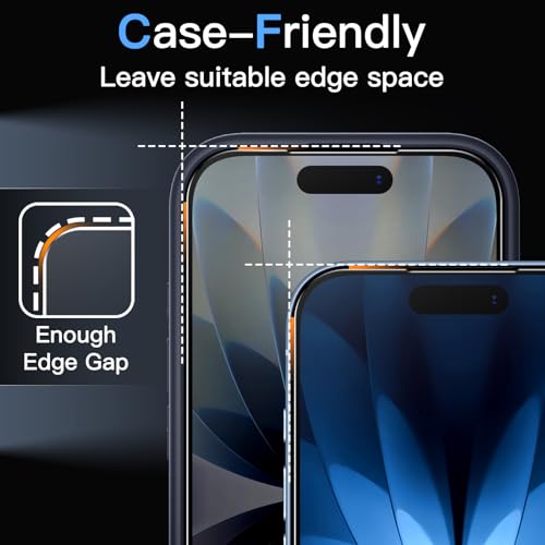 JETech Anti-Reflective 9H+ Screen Protector for iPhone 17, 2-Pack - size: iPhone 17