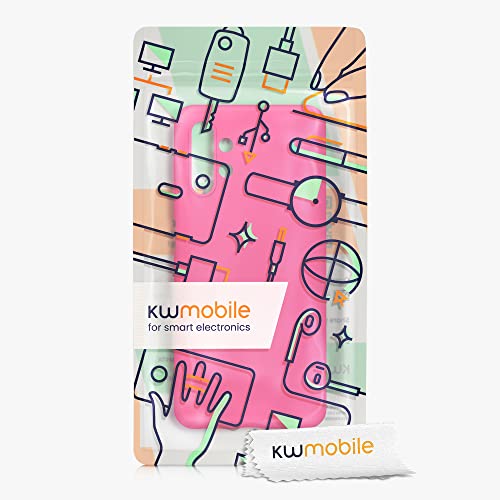 kwmobile Case Compatible with Samsung Galaxy A13 4G Case - Soft Slim Protective TPU Silicone Cover - Neon Pink - color: neon pink, size: Galaxy A13 4G