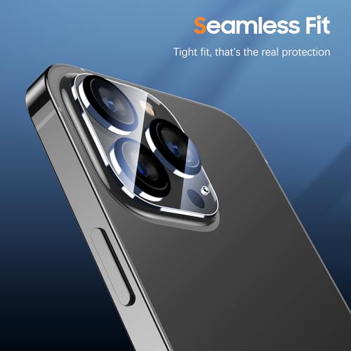 UniqueMe NEW 2022 with iPhone 12 Pro Max Camera Lens Protector-Black - color: Transparent, size: 12 Pro Max