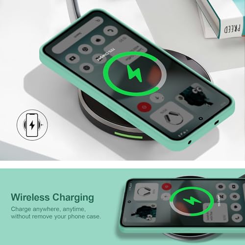 Silicone Case for Nothing Phone 3, Mint Green | Soft Silicone Silky Touch Easy Clean, Shockproof Slim Phone Cover, Upgraded Camera Protection, Anti-Scratch Microfiber Lining - color: Mint, size: Nothing Phone 3