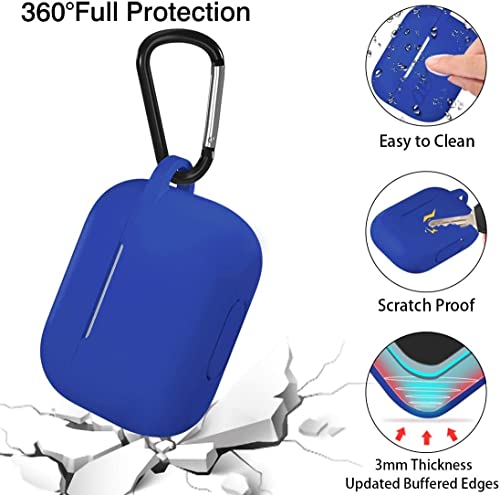 Lerobo for AirPod Pro Case, Soft Silicone Cover with Keychain, Glaze Blue - color: Glaze Blue