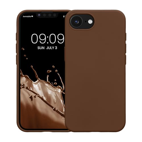 kwmobile Case Compatible with Apple iPhone 17e / iPhone 16e Case - Slim Protective TPU Silicone Phone Cover - Chocolate - color: Chocolate, size: iPhone 17e / iPhone 16e