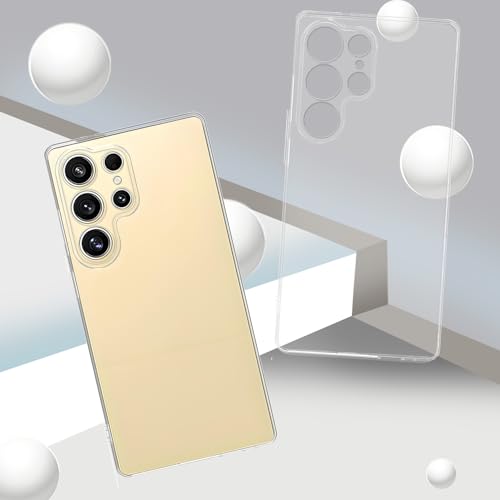 TENOC Phone Case for Samsung Galaxy S25 Ultra, Clear Case Shockproof Protective Bumper Slim Cover - color: Clear, size: S25 Ultra
