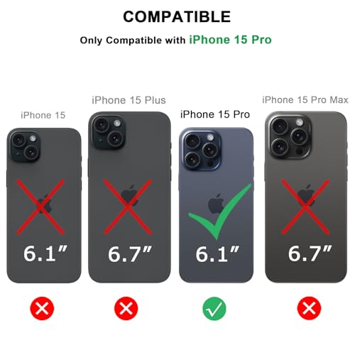 TENDLIN Compatible with iPhone 15 Pro Case Wood Grain with Carbon Fiber Texture Design Leather Hybrid Slim Case (Three Stripe) - color: Three Stripe, size: iPhone 15 Pro