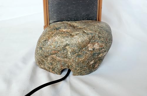 Natural Stone Phone Dock, Charging Station Stand with Cable Management, Desktop Phone Holder